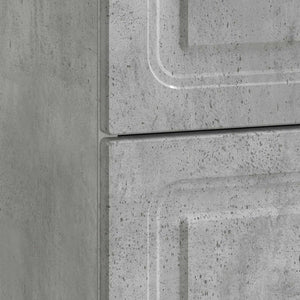 vidaXL Table de chevet gris béton 43 x 34,5 x 44,5 cm en bois d'ingénierie
