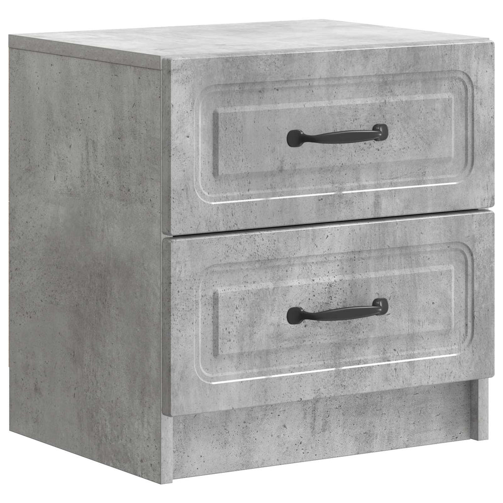 vidaXL Nightstand Concrete Gray 43 x 34.5 x 44.5 cm Engineered Wood