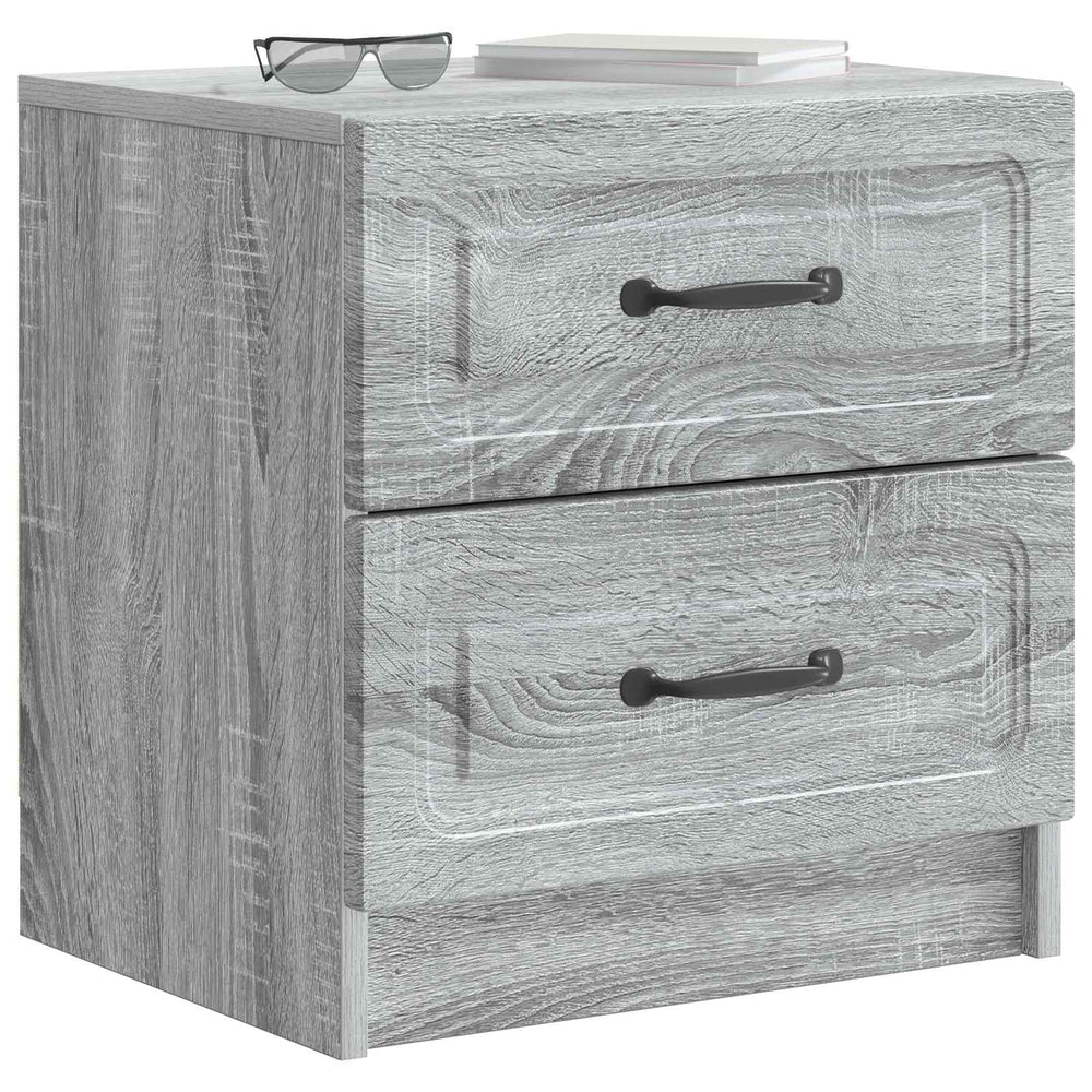 vidaXL Bedside Cabinet Sonoma Grey 43 x 34.5 x 44.5 cm Engineered Wood