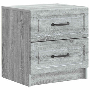 vidaXL Table de chevet 2 pcs Chêne sonoma gris 43 x 34,5 x 44,5 cm