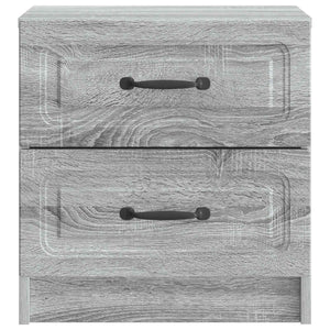 vidaXL Table de chevet 2 pcs Chêne sonoma gris 43 x 34,5 x 44,5 cm