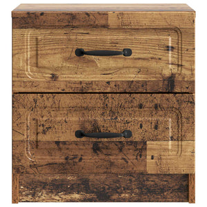 Nachttisch 2er Set Altholz