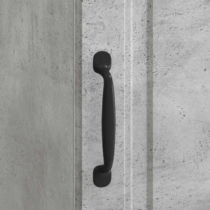 Betongrauer Nachttisch mit Stauraum