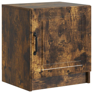 vidaXL Table de chevet Chêne fumé 43 x 34,5 x 47 cm Bois d'ingénierie