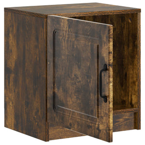 vidaXL Table de chevet Chêne fumé 43 x 34,5 x 47 cm Bois d'ingénierie