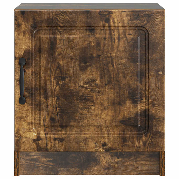 vidaXL Table de chevet Chêne fumé 43 x 34,5 x 47 cm Bois d'ingénierie