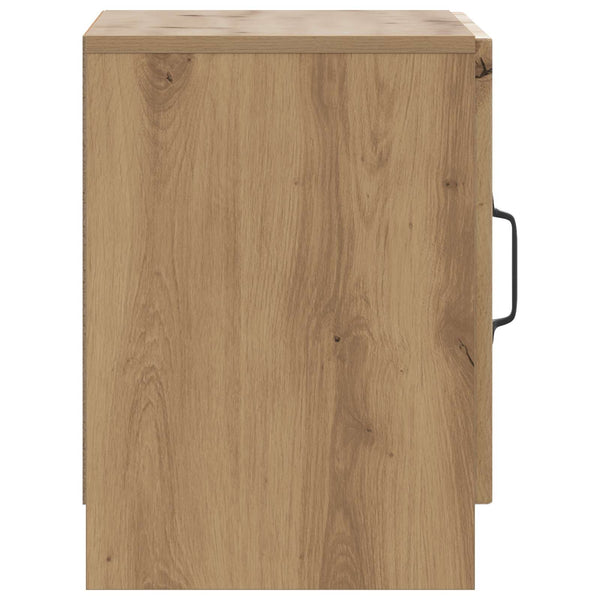 vidaXL Table de chevet Chêne Artisan 43 x 34,5 x 47 cm Bois d'ingénierie