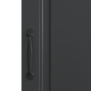 vidaXL Buffet noir 33 x 34,5 x 87 cm Bois d'ingénierie