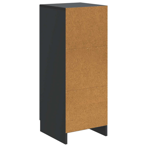 vidaXL Buffet noir 33 x 34,5 x 87 cm Bois d'ingénierie