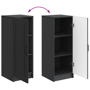 vidaXL Buffet noir 33 x 34,5 x 87 cm Bois d'ingénierie