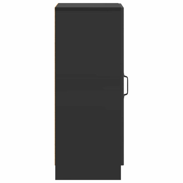 vidaXL Buffet noir 33 x 34,5 x 87 cm Bois d'ingénierie