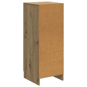 vidaXL Buffet Chêne artisan 33 x 34,5 x 87 cm Bois d'ingénierie