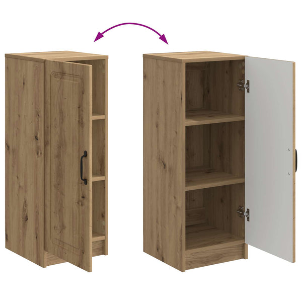 vidaXL Buffet Chêne artisan 33 x 34,5 x 87 cm Bois d'ingénierie
