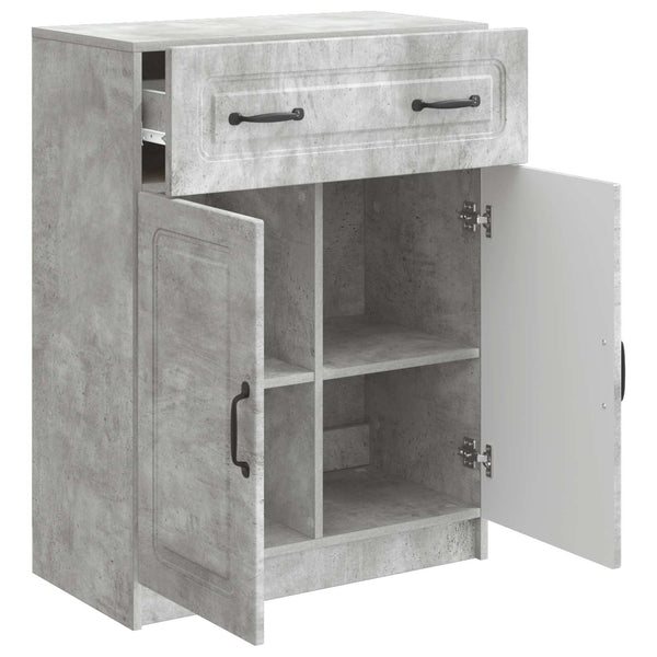 Betongraues Sideboard, 66 cm