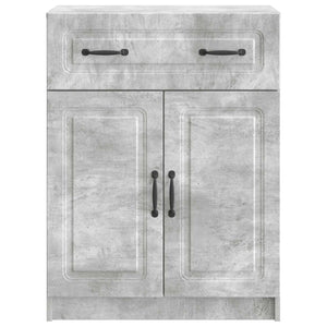Betongraues Sideboard, 66 cm