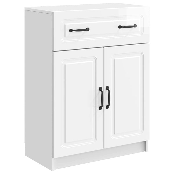 Hochglanz Weißes Sideboard 66x34,5x87cm