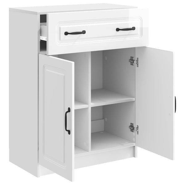 Hochglanz Weißes Sideboard 66x34,5x87cm