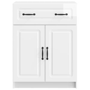 Hochglanz Weißes Sideboard 66x34,5x87cm