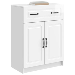 Hochglanz Weißes Sideboard 66x34,5x87cm