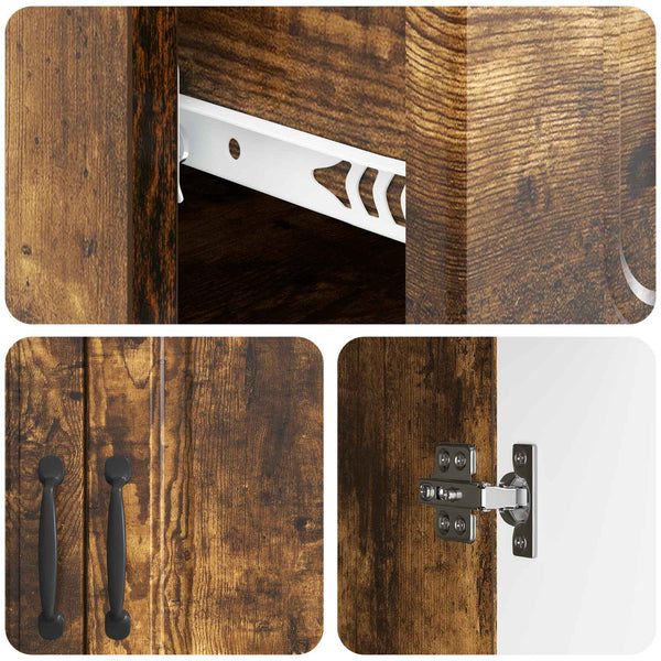 Sideboard Geräucherte Eiche 66x34,5x87 cm