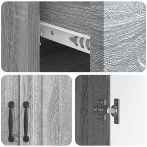 Sideboard Grau Sonoma 66x34,5x87cm
