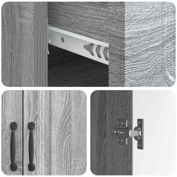 Sideboard Grau Sonoma 66x34,5x87cm