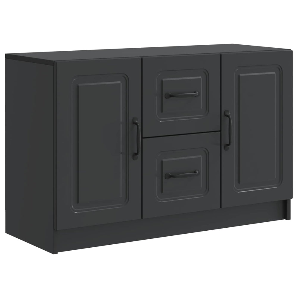 Schwarzes Sideboard 89 cm Holzwerkstoff