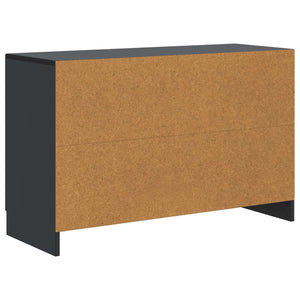 vidaXL Buffet noir 89 x 34,5 x 57 cm Aggloméré