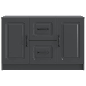 vidaXL Buffet noir 89 x 34,5 x 57 cm Aggloméré