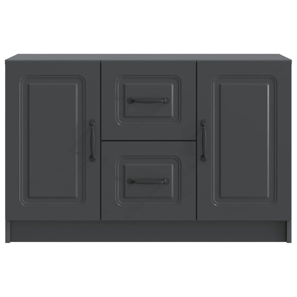 vidaXL Buffet noir 89 x 34,5 x 57 cm Aggloméré