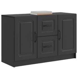 vidaXL Buffet noir 89 x 34,5 x 57 cm Aggloméré