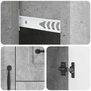 Betongraues Sideboard 89 cm