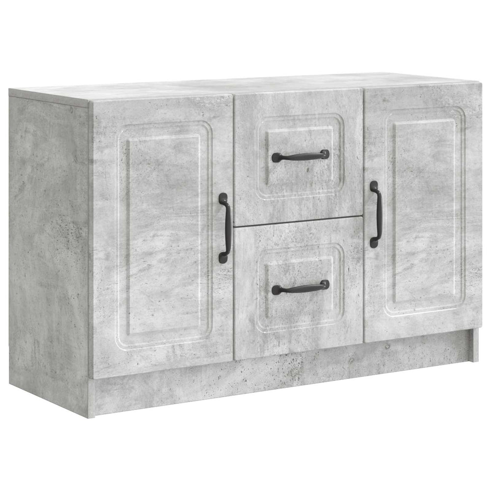 vidaXL Sideboard Concrete Gray 89 x 34.5 x 57 cm Engineered Wood