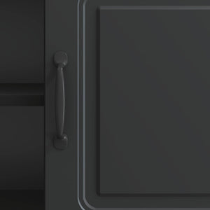 Schwarzer TV-Schrank, 150 cm