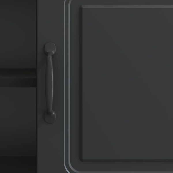 Schwarzer TV-Schrank, 150 cm