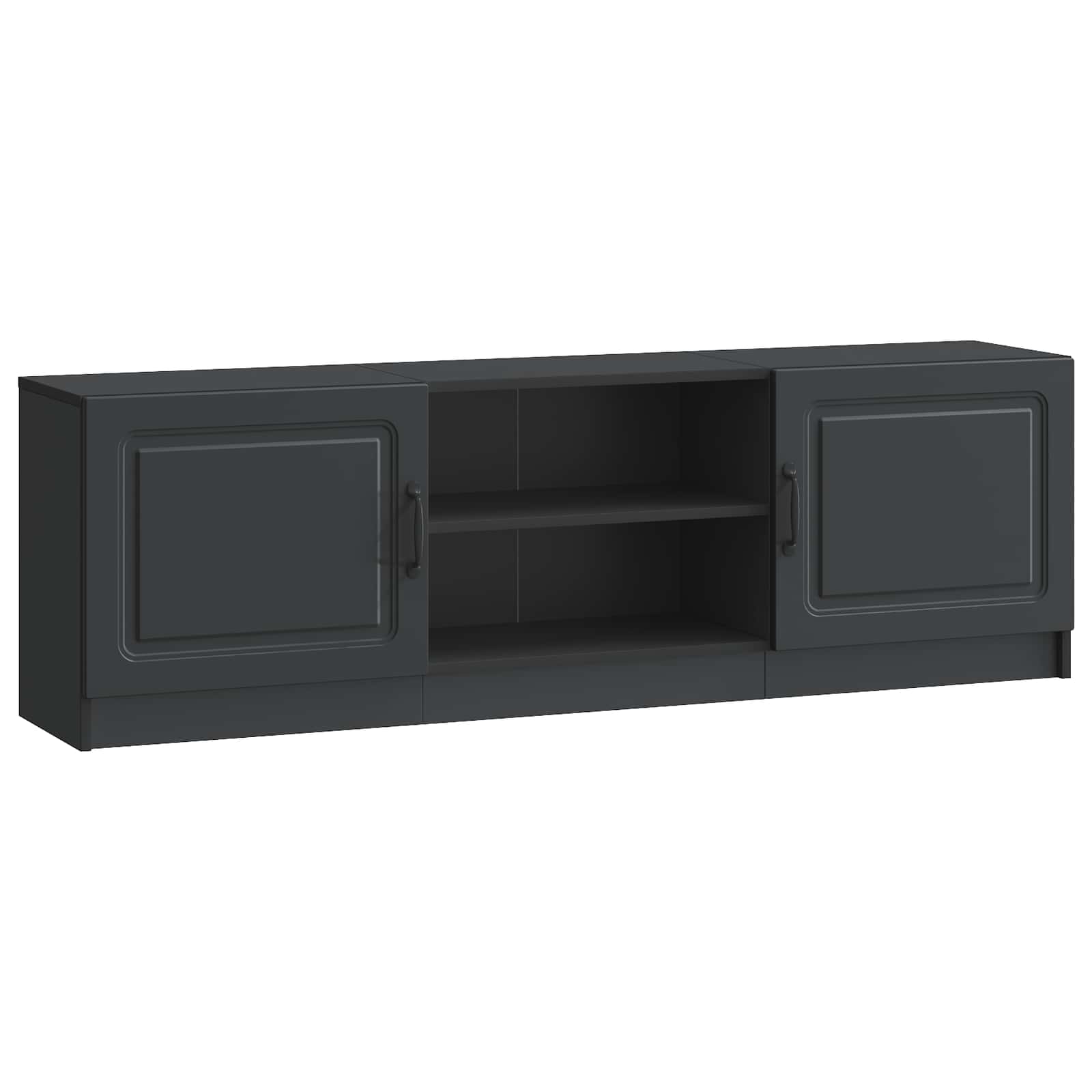 Schwarzer TV-Schrank, 150 cm