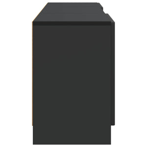 Schwarzer TV-Schrank, 150 cm
