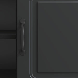 Schwarzer TV-Schrank, 102 cm