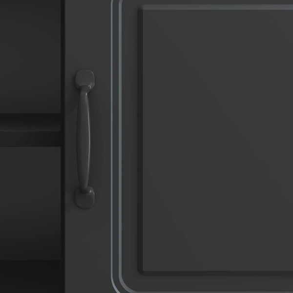 Schwarzer TV-Schrank, 102 cm