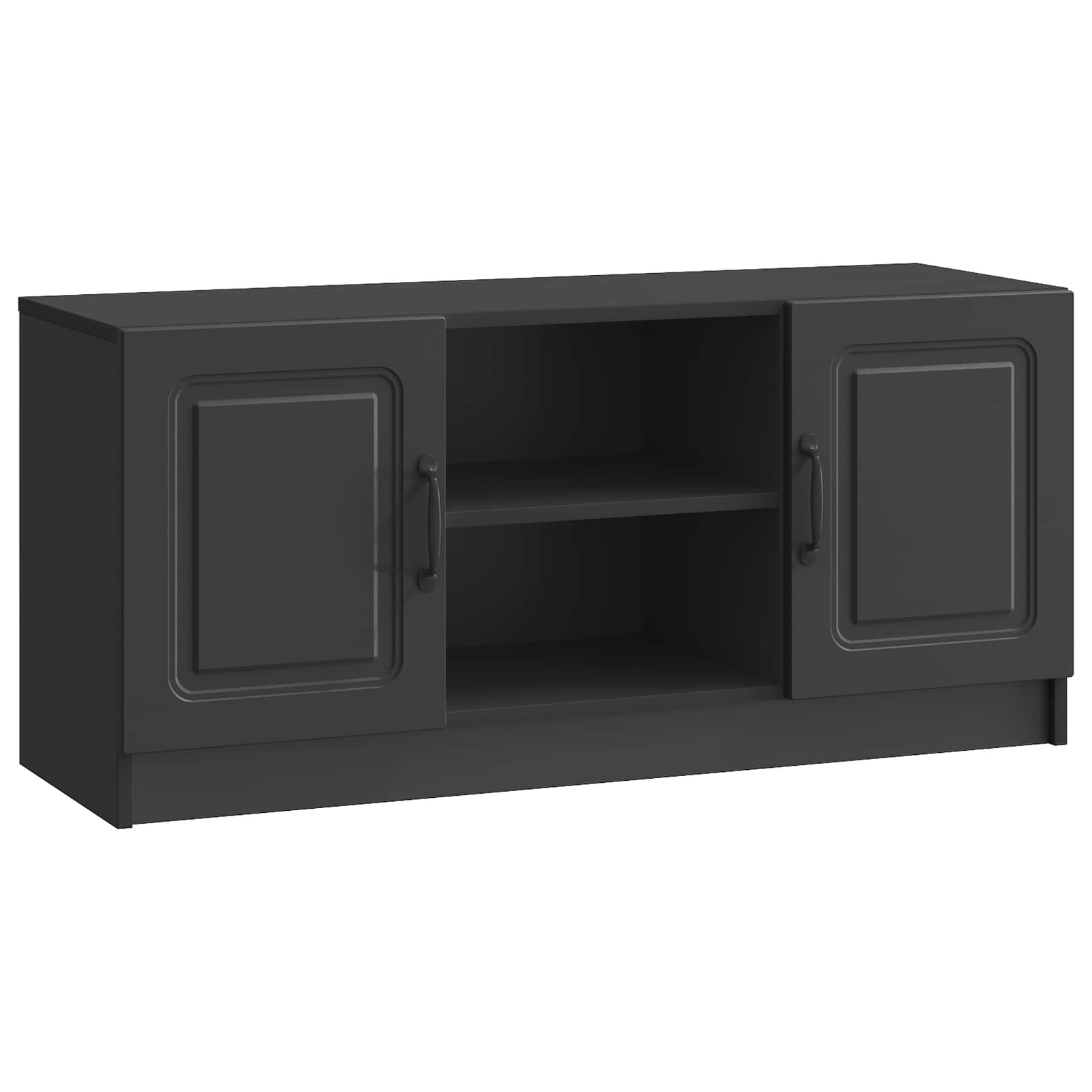 Schwarzer TV-Schrank, 102 cm