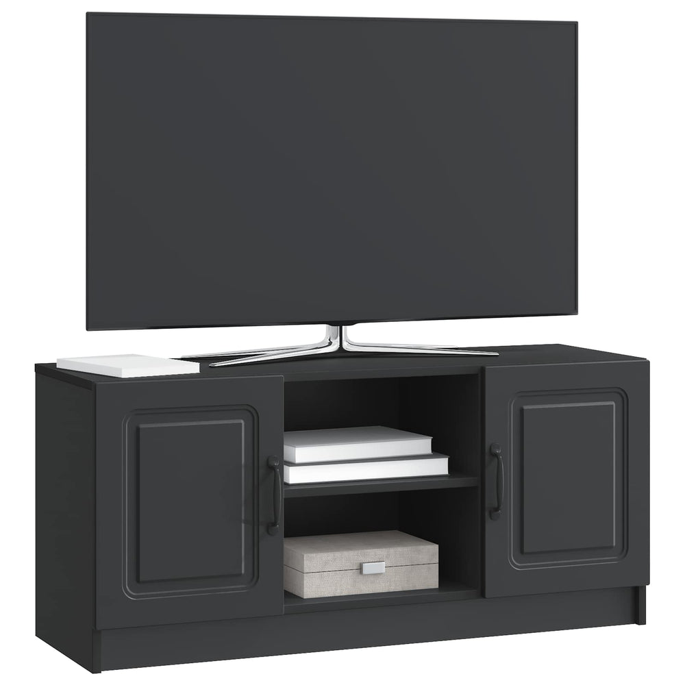 Schwarzer TV-Schrank, 102 cm