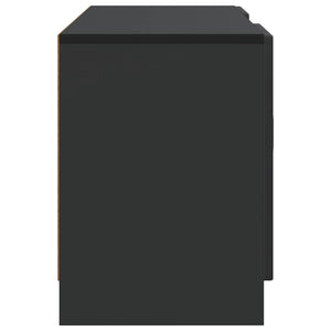 Schwarzer TV-Schrank, 102 cm