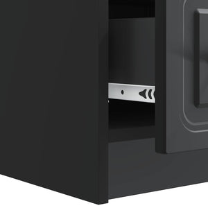 Schwarzer TV-Schrank, 147 cm