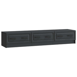 Schwarzer TV-Schrank, 147 cm