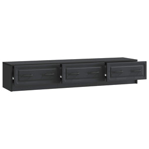 Schwarzer TV-Schrank, 147 cm