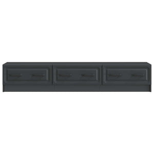 Schwarzer TV-Schrank, 147 cm