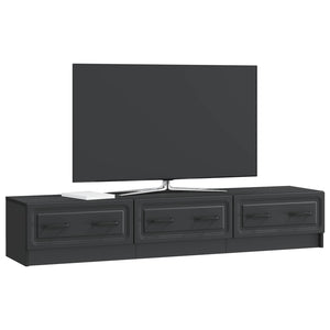 Schwarzer TV-Schrank, 147 cm