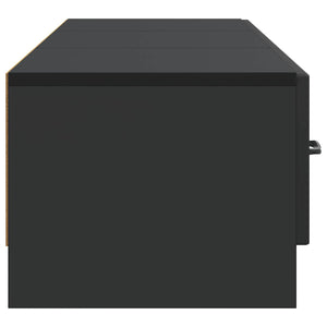Schwarzer TV-Schrank, 147 cm