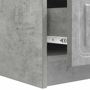 Betongrau TV-Schrank, 147 cm