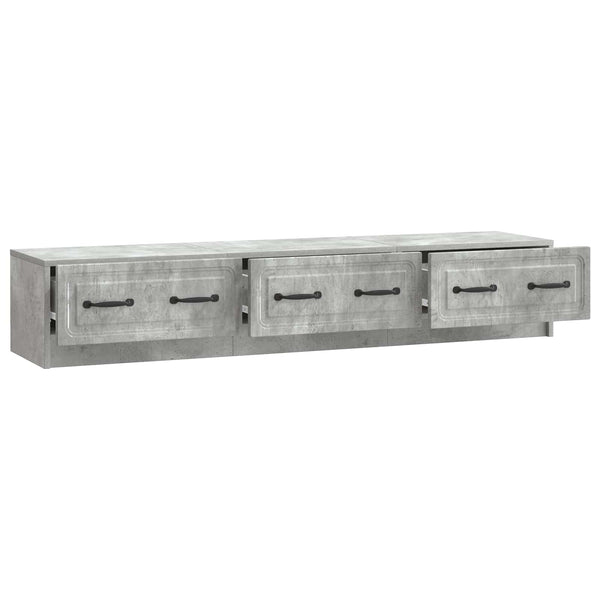 Betongrau TV-Schrank, 147 cm